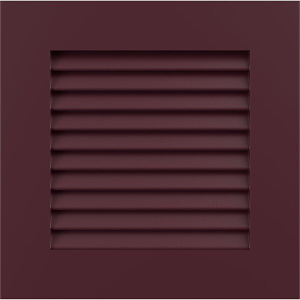 Ekena Millwork 12"W x 12"H True Fit PVC Louver Shutters Sample, Wine Red SAMPLE-TFPLVWR - main